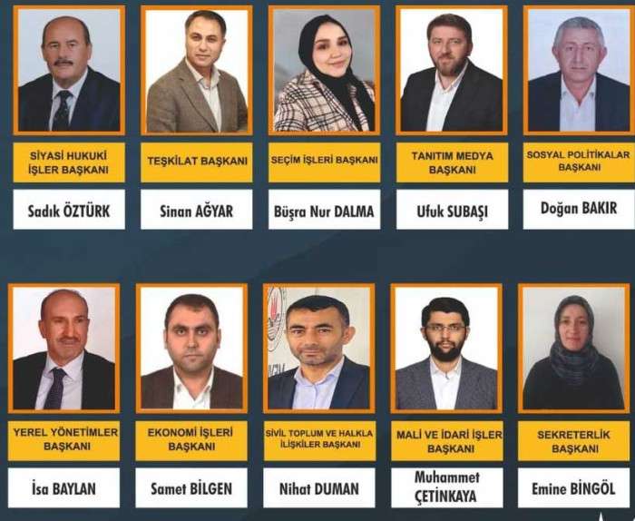 AK PARTİ DARICA'NIN ''A TAKIMI'' BELLİ OLDU