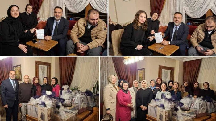 AK PARTİ DARICA BAŞKANI ŞAKAR ÇEYİZ GÖTÜRDÜ İKİ ÜYE KAZANDI