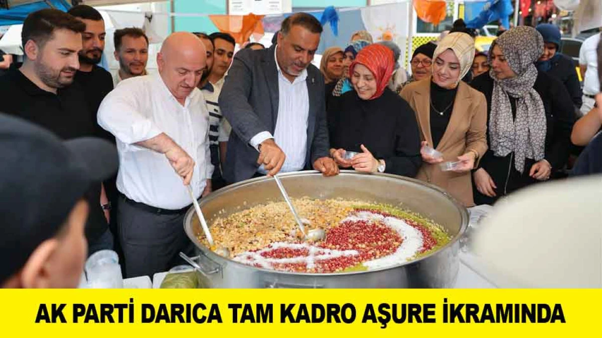 AK PARTİ DARICA TAM KADRO AŞURE İKRAMINDA