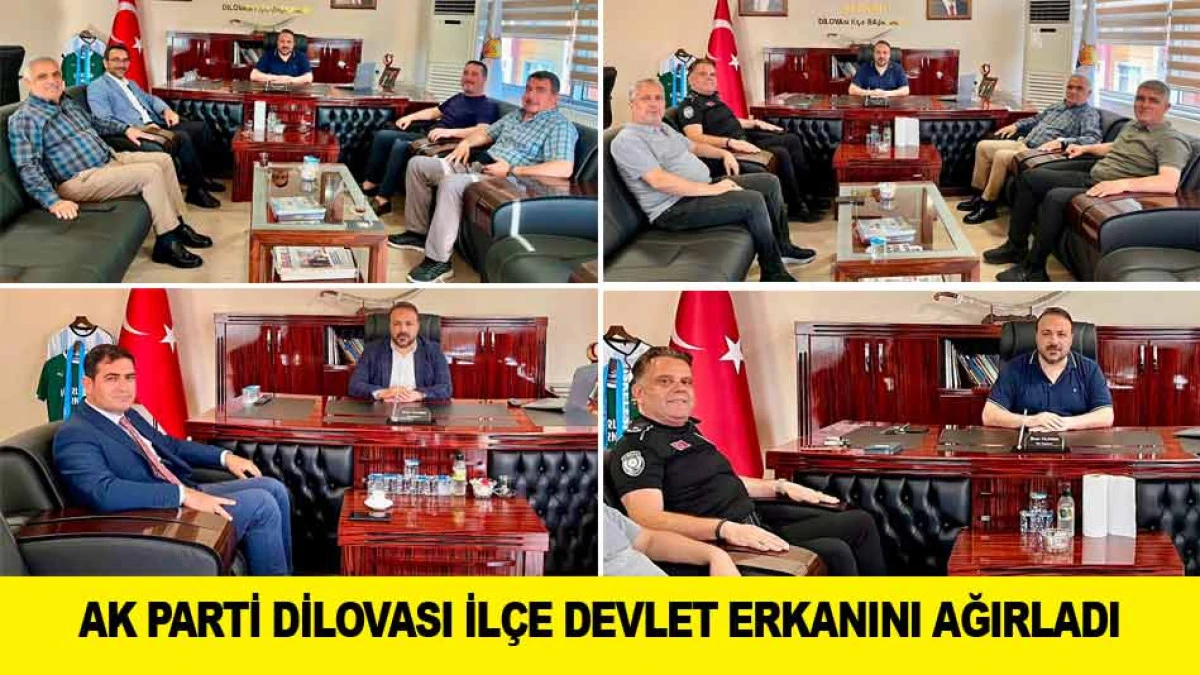 AK PARTİ DİLOVASI İL&Ccedil;E DEVLET ERKANINI AĞIRLADI 