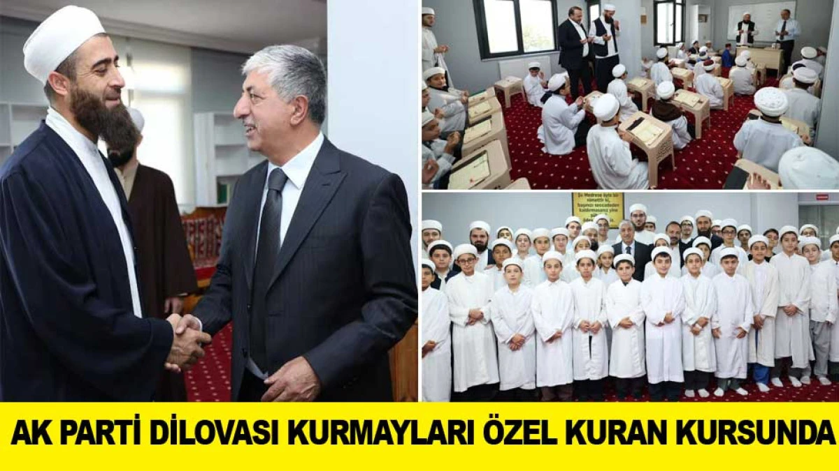 AK PARTİ DİLOVASI KURMAYLARI &Ouml;ZEL KURAN KURSUNDA