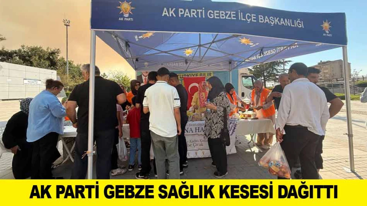 AK PARTİ GEBZE SAĞLIK KESESİ DAĞITTI