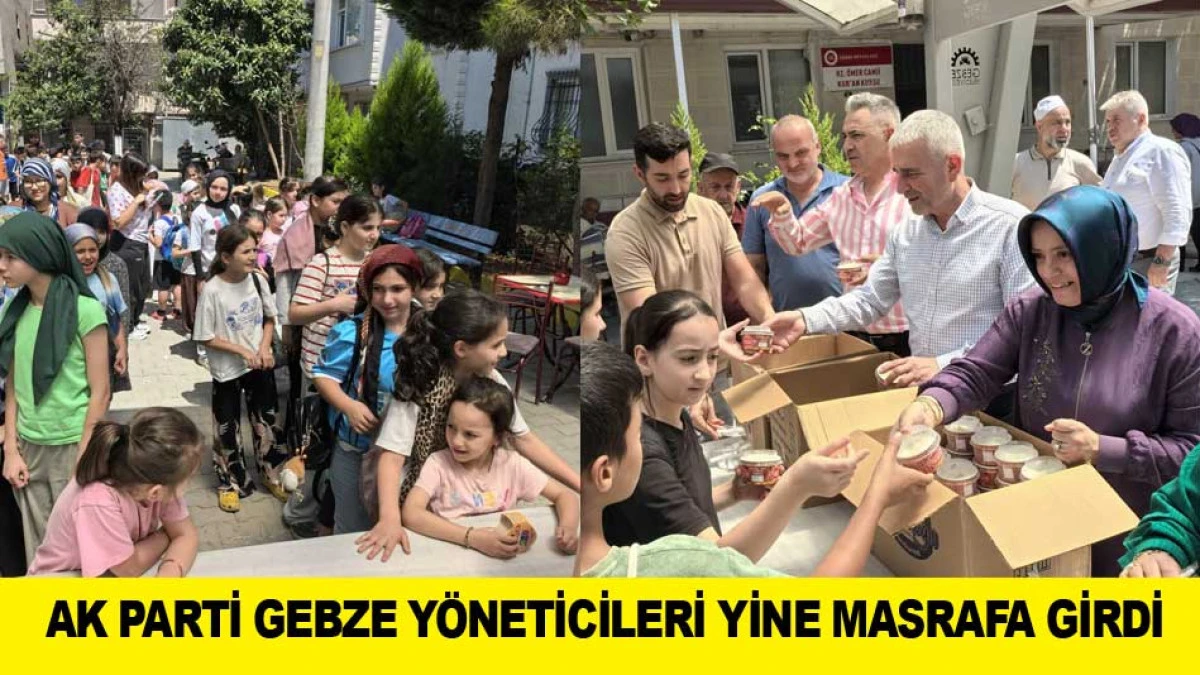 AK PARTİ GEBZE Y&Ouml;NETİCİLERİ YİNE MASRAFA GİRDİ