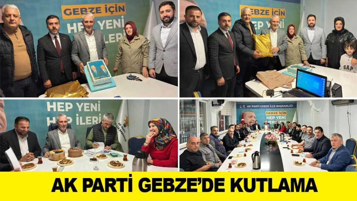 AK PARTİ GEBZE&rsquo;DE KUTLAMA
