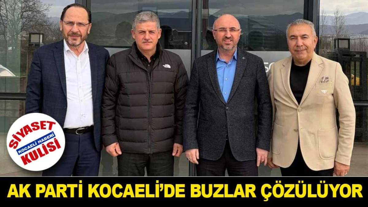 AK PARTİ KOCAELİ&rsquo;DE BUZLAR &Ccedil;&Ouml;Z&Uuml;L&Uuml;YOR