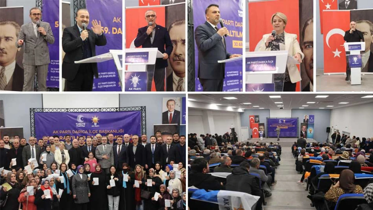 AK PARTİ KURMAYLARI DARICA DANIŞMA TOPLANTISINA GELDİ