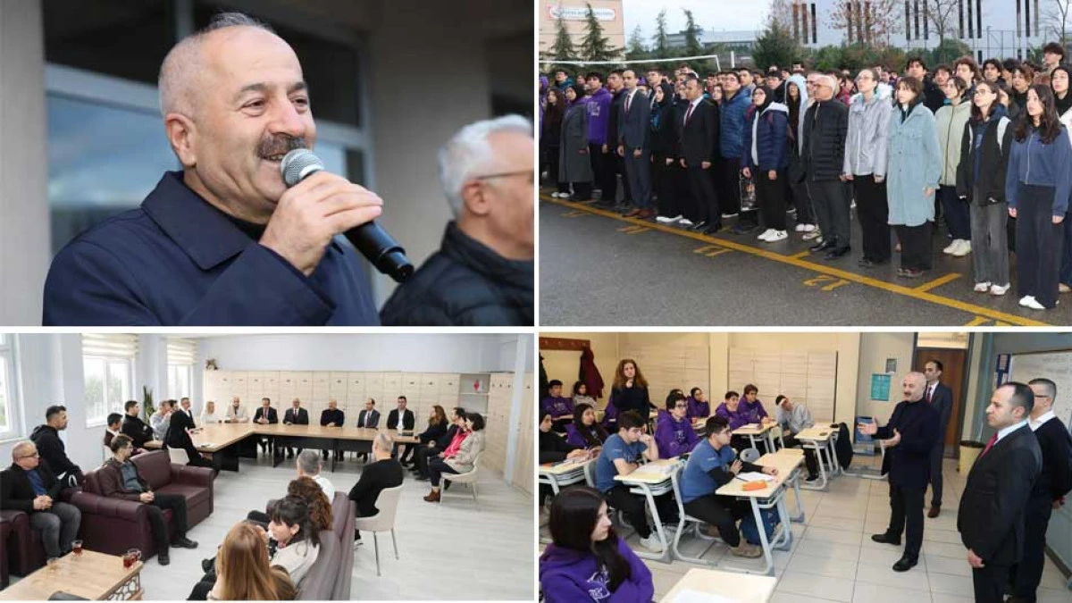 AK PARTİLİ GEBZE BELEDİYE BAŞKANI OKULLARDA KONUŞMAYA DEVAM EDİYOR