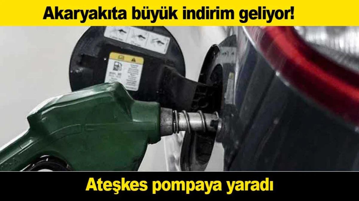 Akaryakıta b&uuml;y&uuml;k indirim geliyor! Ateşkes pompaya yaradı