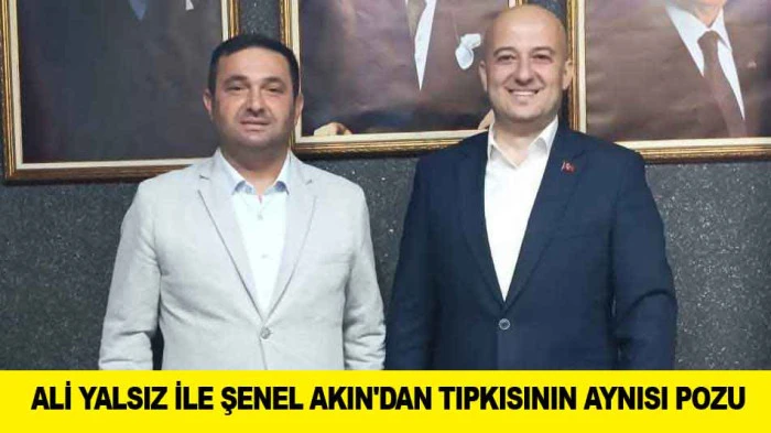 ALİ YALSIZ İLE ŞENEL AKIN'DAN TIPKISININ AYNISI POZU