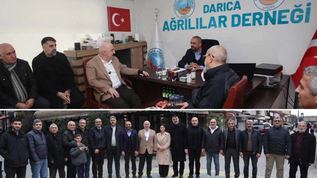 BAŞKAN BIYIK DARICALI AĞRILILARA GİTTİ