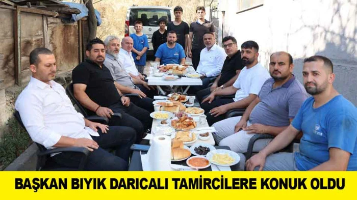 BAŞKAN BIYIK DARICALI TAMİRCİLERE KONUK OLDU