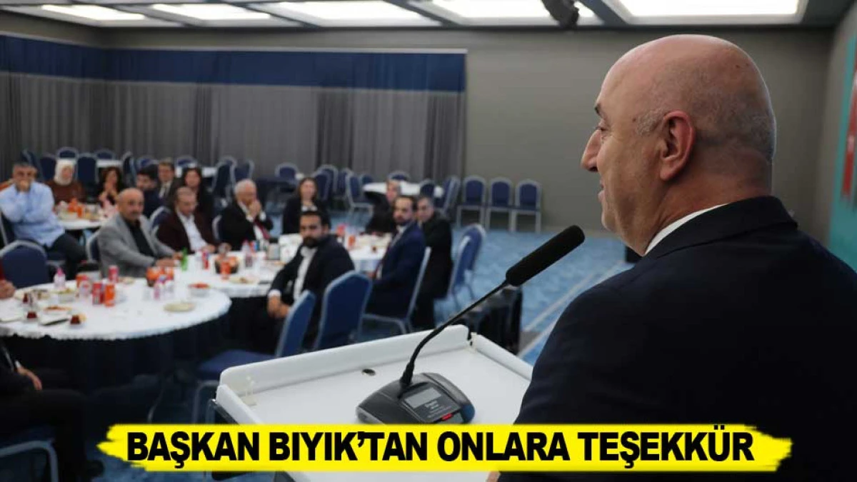 BAŞKAN BIYIK&rsquo;TAN ONLARA TEŞEKK&Uuml;R
