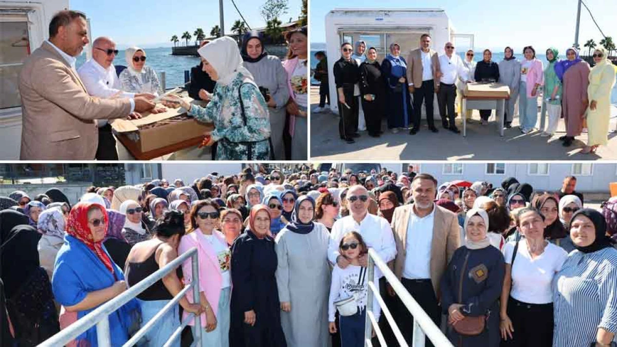 BELEDİYEDEN DARICALI KADINLARA TEKNE GEZİSİ