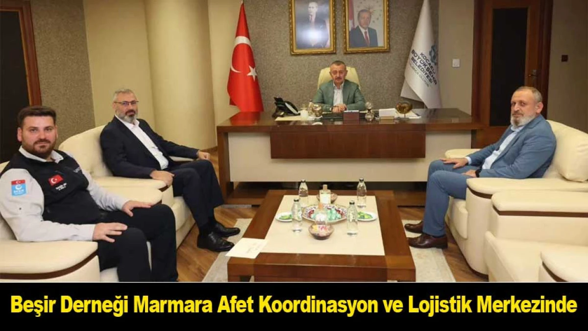 Beşir Derneği Marmara Afet Koordinasyon ve Lojistik Merkezinde