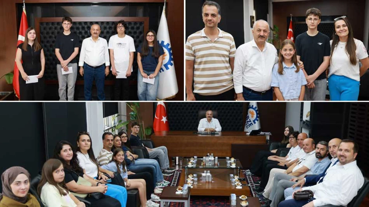B&uuml;y&uuml;kg&ouml;z Gebzeli LGS Birincilerini Ağırladı