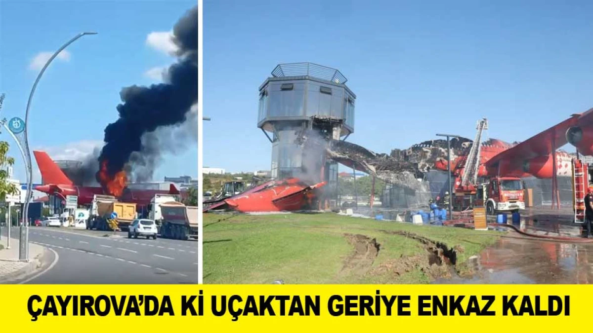 &Ccedil;AYIROVA&rsquo;DA Kİ U&Ccedil;AKTAN GERİYE ENKAZ KALDI