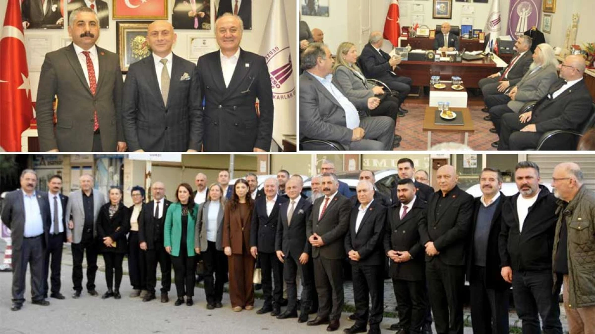 CHP KOCAELİ BAŞKANI GEBZE ESNAFLAR BAŞKANINA GELDİ 