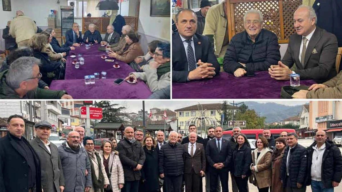 CHP KOCAELİ HEYETİ SEFA SİRMEN'İ KAHVEDE ZİYARET ETTİ