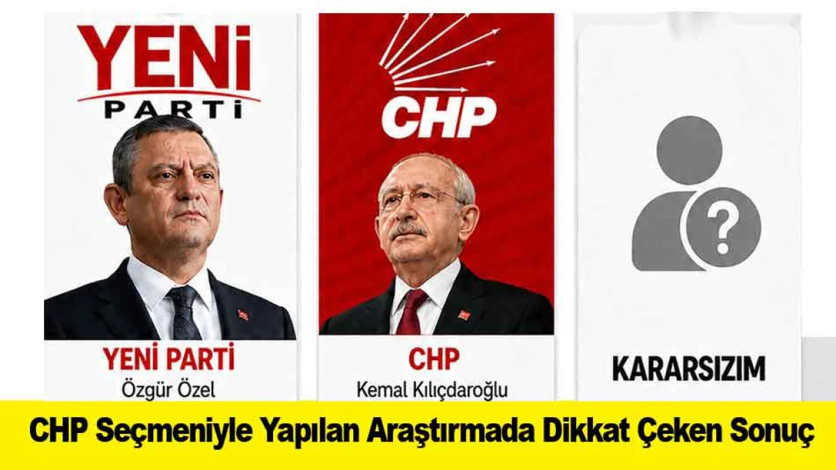 CHP Se&ccedil;meniyle Yapılan Araştırmada Dikkat &Ccedil;eken Sonu&ccedil;