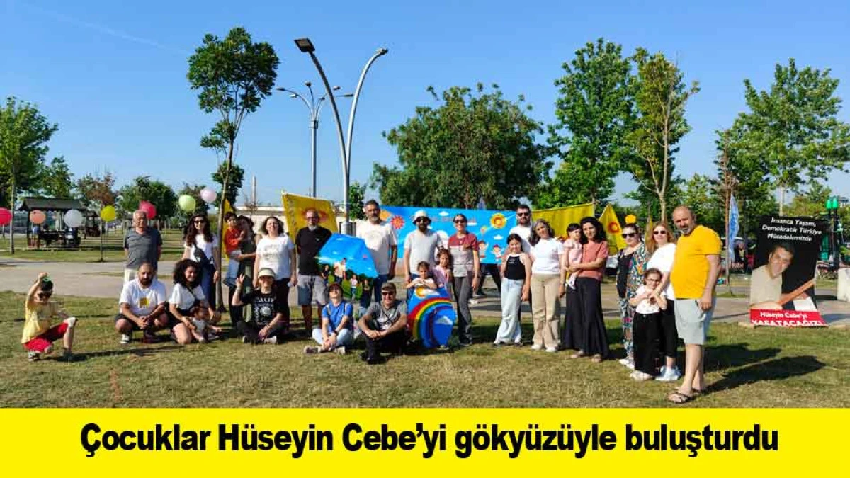 &Ccedil;ocuklar H&uuml;seyin Cebe&rsquo;yi g&ouml;ky&uuml;z&uuml;yle buluşturdu