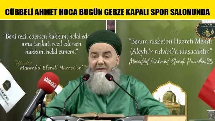 C&Uuml;BBELİ AHMET HOCA BUG&Uuml;N GEBZE KAPALI SPOR SALONUNDA  