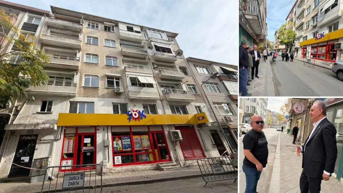 DARICA'DA BİR RİSKLİ APARTMAN DAHA BOŞALTILDI