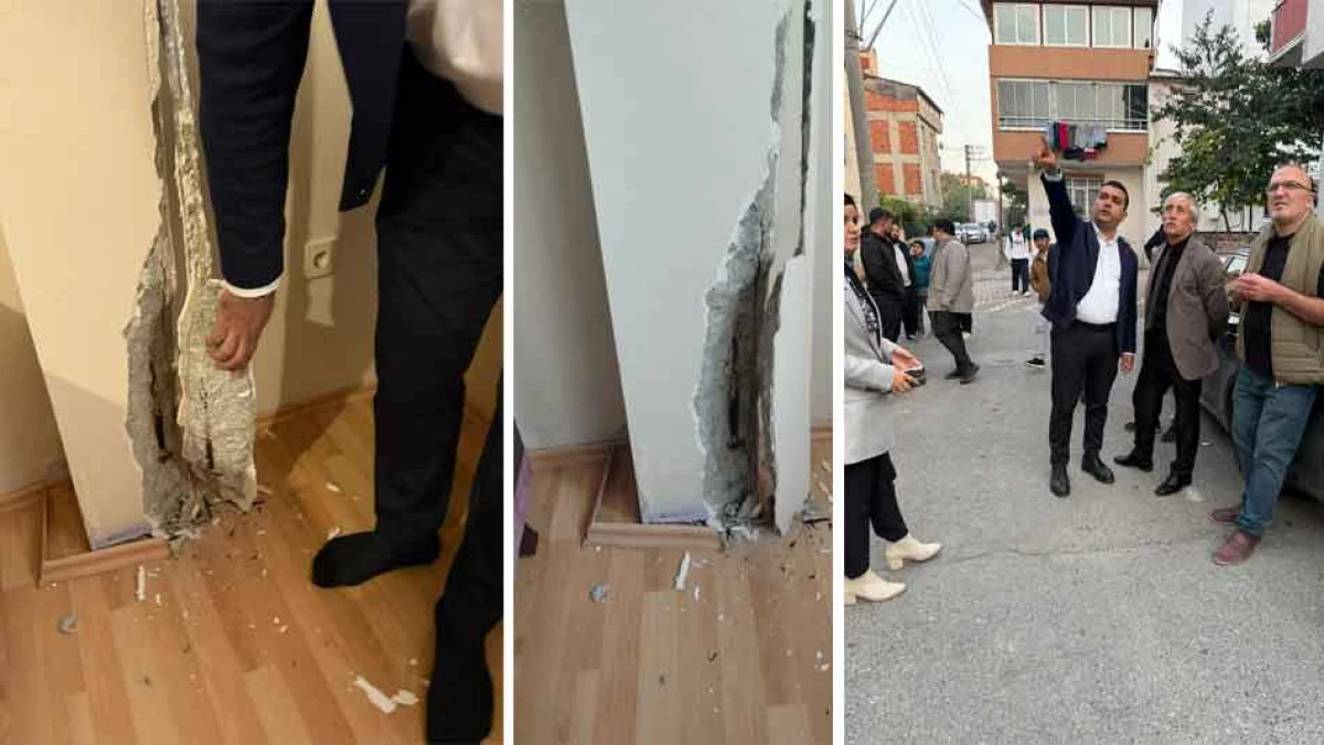 DARICA'DA DA İKİ BİNA ÇÖKME TEHLİKESİNDEN DOLAYI MÜHÜRLENDİ