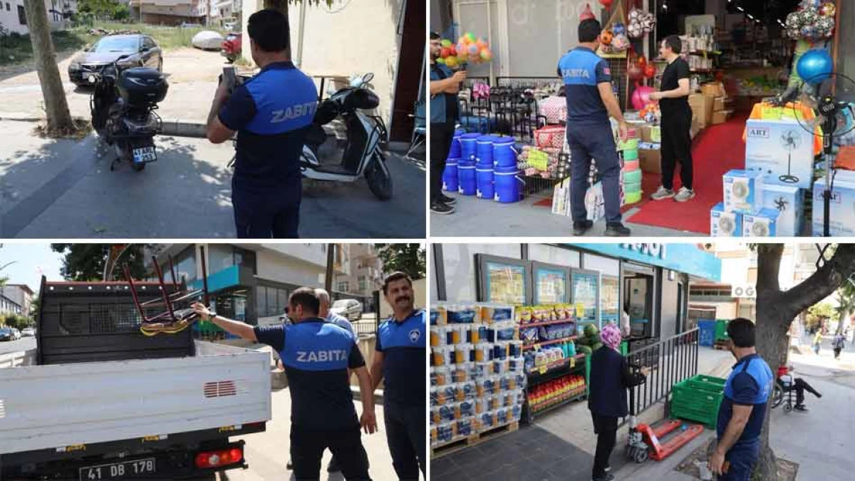 DARICA'DA KALDIRIM İŞGALLERİNE DENETİM