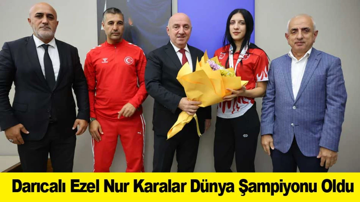 Darıcalı Ezel Nur Karalar D&uuml;nya Şampiyonu Oldu