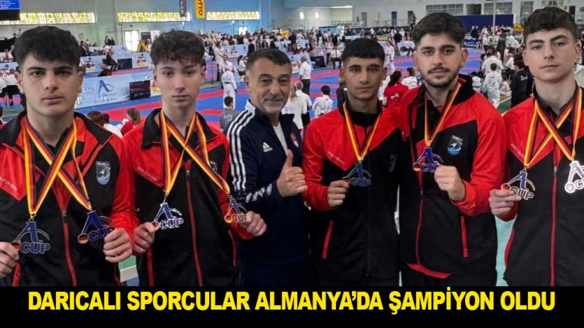 DARICALI SPORCULAR ALMANYA&rsquo;DA ŞAMPİYON OLDULAR