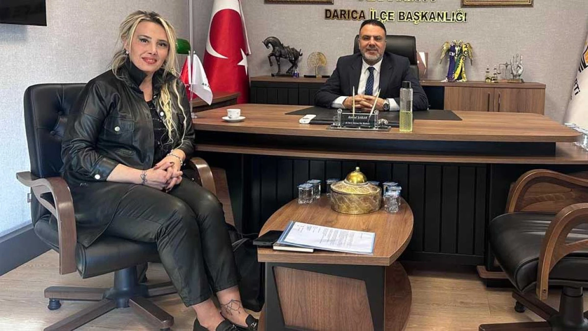 DARICALI YARDIMSEVER MELEK ALTAY'DAN BAŞKAN ŞAKAR'A ZİYARET