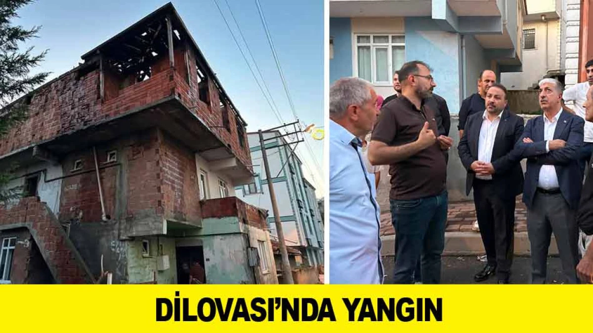 DİLOVASI'INDA YANGIN