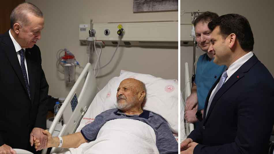 Erdoğan eski Bakan arkadaşına ziyaret 