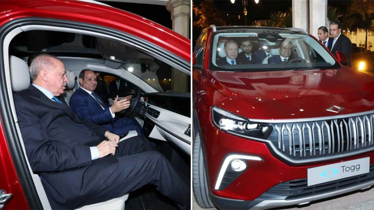 ERDOĞAN SİSİ'YE TOGG HEDİYE ETTİ