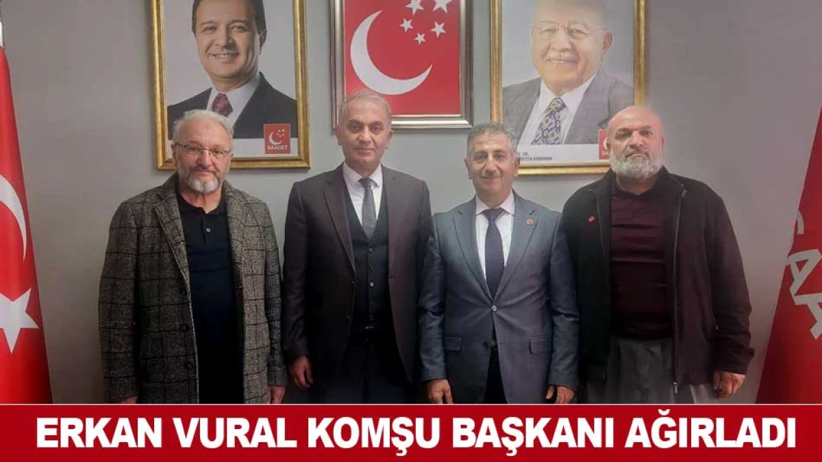 ERKAN VURAL KOMŞU BAŞKANI AĞIRLADI