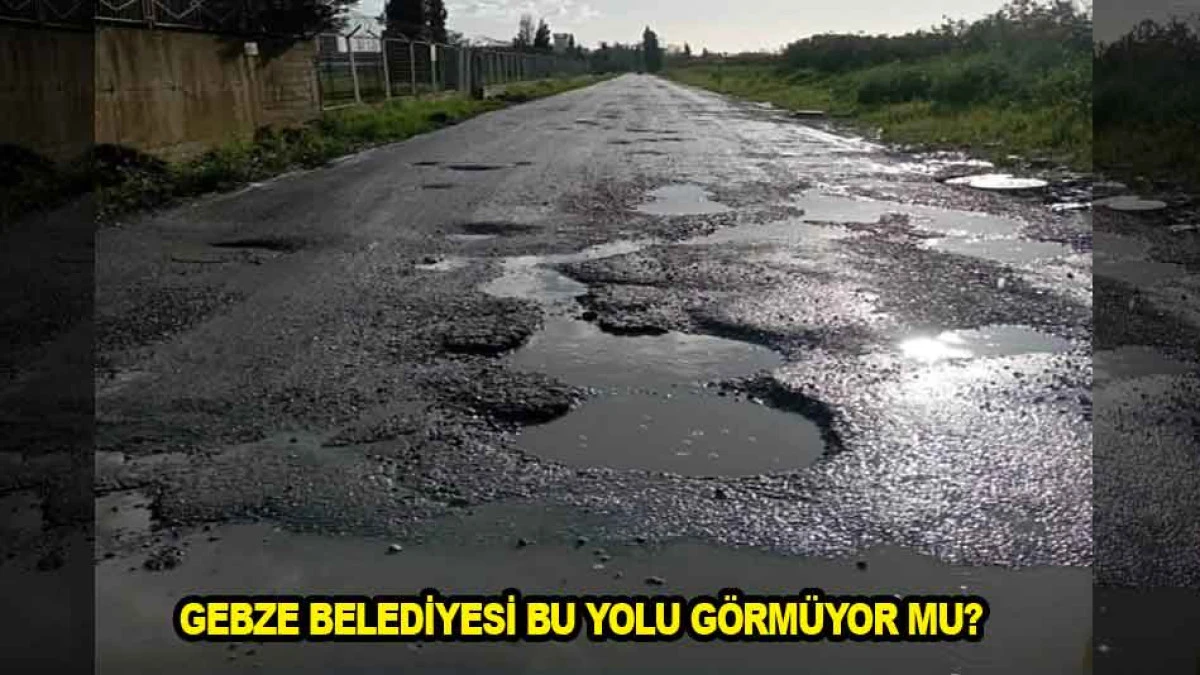 GEBZE BELEDİYESİ BU YOLU G&Ouml;RM&Uuml;YOR MU?