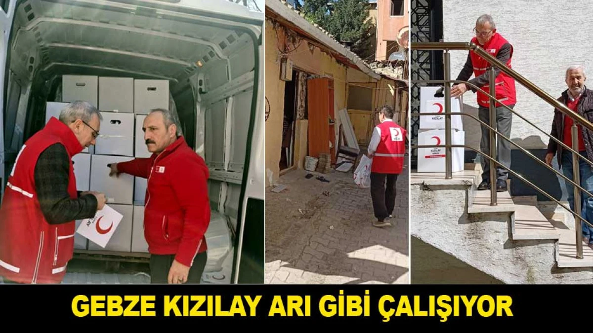 GEBZE KIZILAY ARI GİBİ &Ccedil;ALIŞIYOR