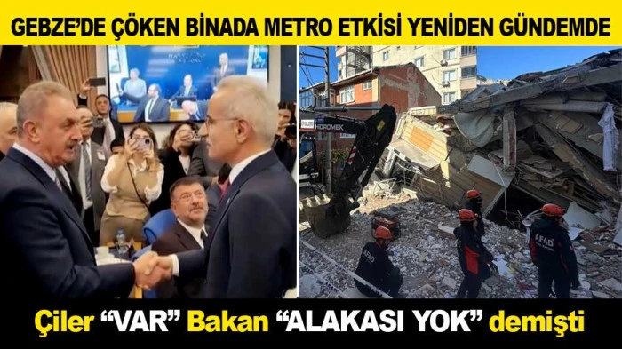 GEBZE&rsquo;DE &Ccedil;&Ouml;KEN BİNADA METRO ETKİSİ YENİDEN G&Uuml;NDEMDE