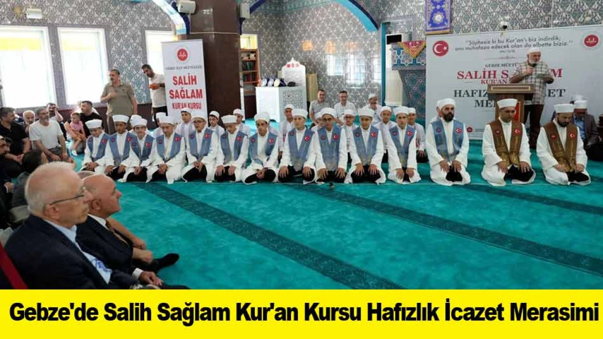 Gebze'de Salih Sağlam Kur'an Kursu Hafızlık İcazet Merasimi