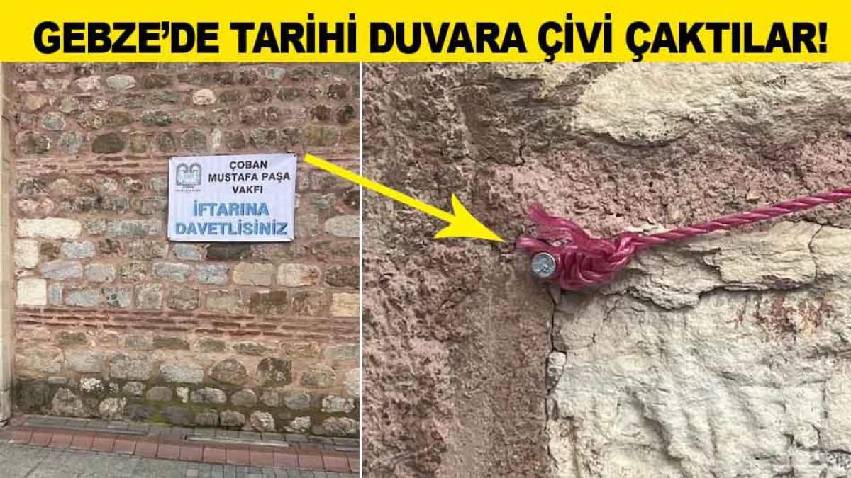 GEBZE'DE TARİHİ DUVARA &Ccedil;İVİ &Ccedil;AKTILAR!