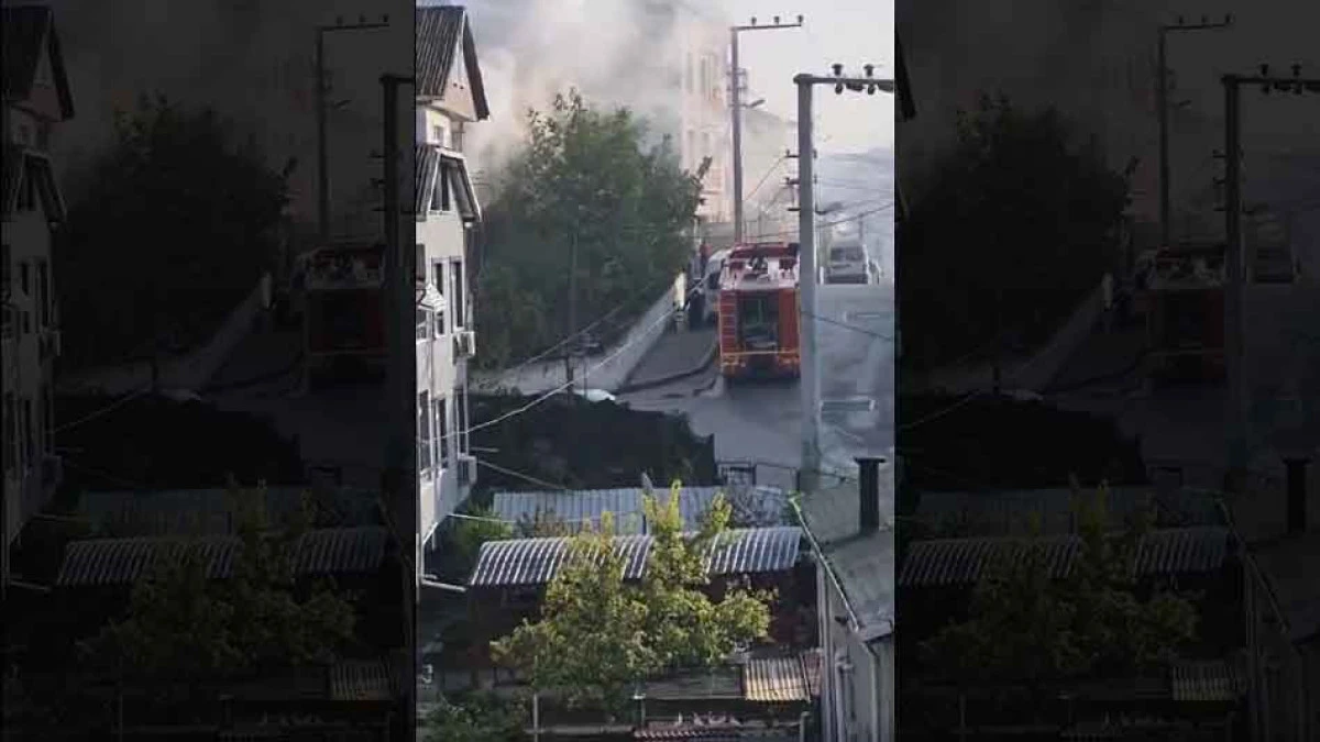 GEBZE'DE YANGIN; İtfaiye müdahale ediyor