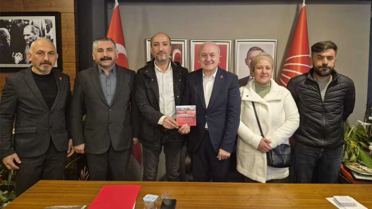 GEBZELİ GREVDEKİ İŞ&Ccedil;İLER CHP KOCAELİ'YE GİTTİ