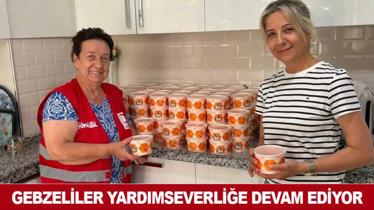 GEBZELİLER YARDIMSEVERLİĞE DEVAM EDİYOR