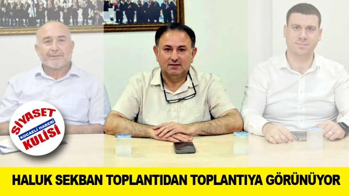 HALUK SEKBAN TOPLANTIDAN TOPLANTIYA G&Ouml;R&Uuml;N&Uuml;YOR