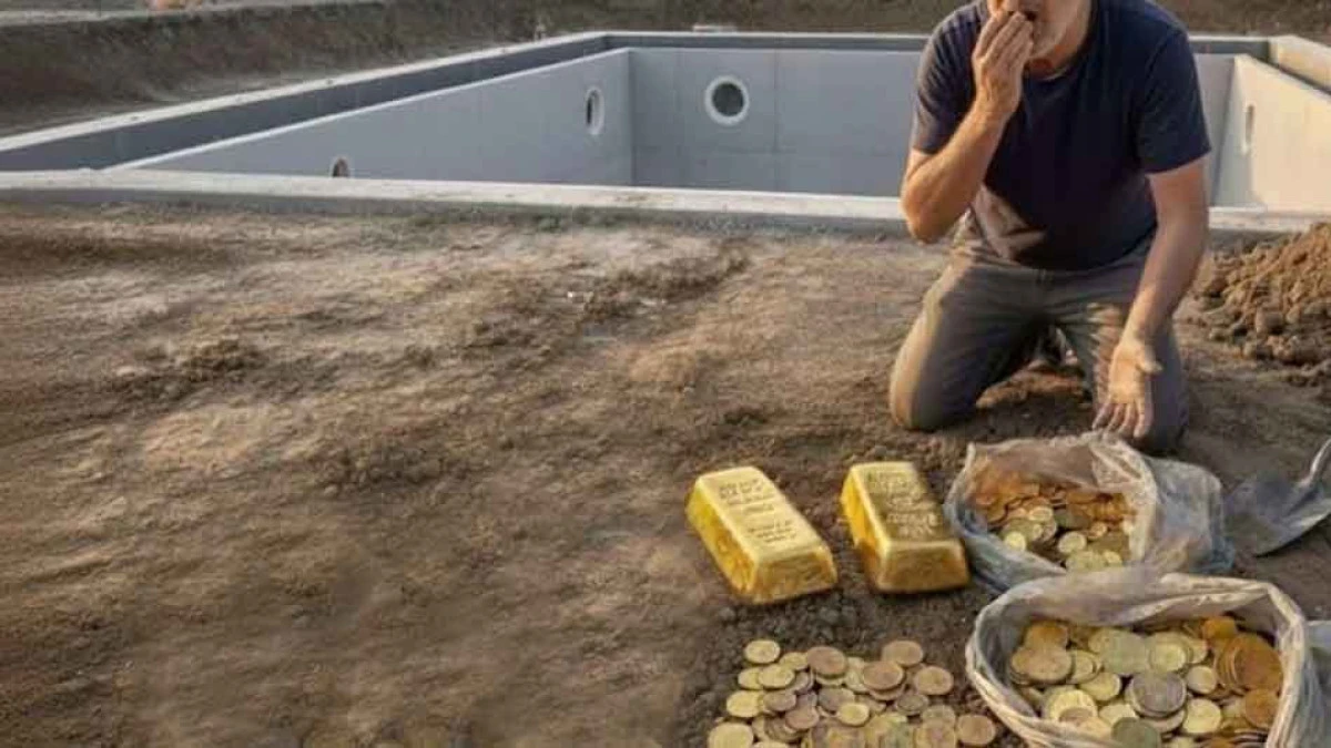 Havuz yapmak için bahçeyi kazdı milyonlarca liralık altın buldu