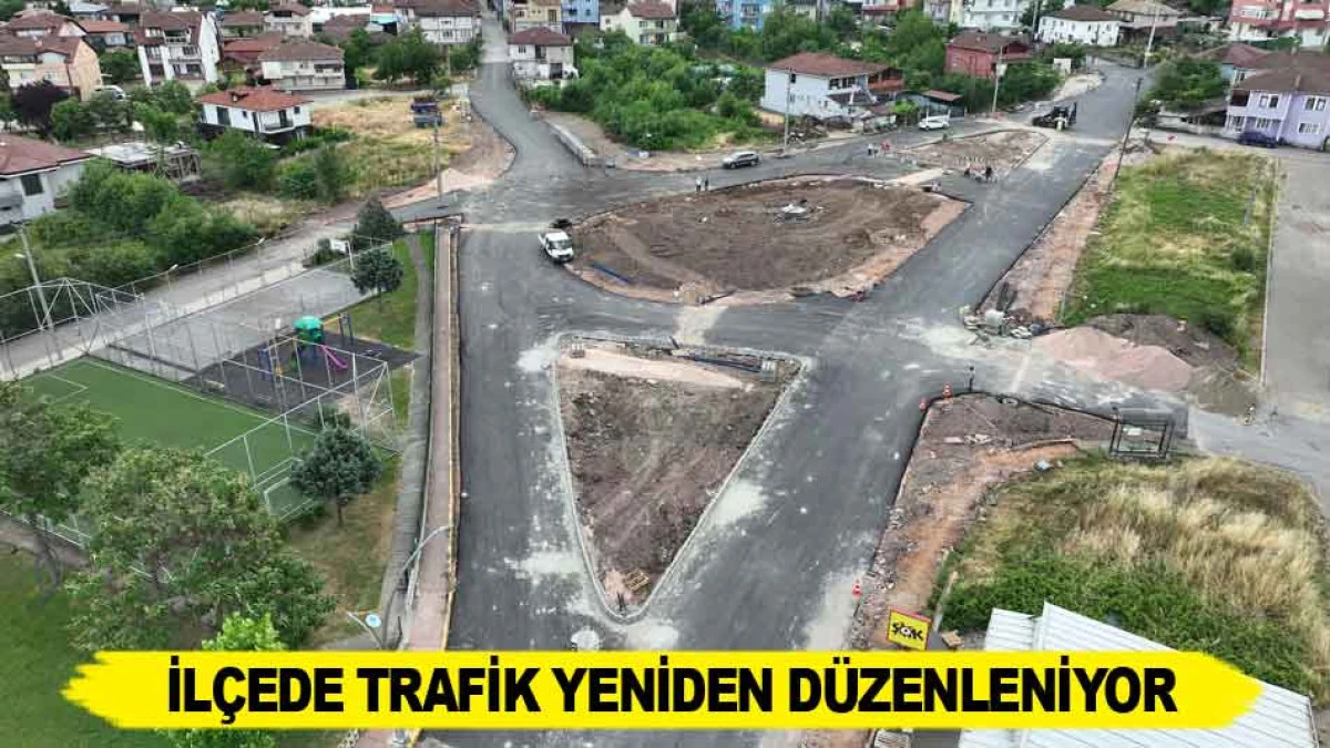 İL&Ccedil;EDE TRAFİK YENİDEN D&Uuml;ZENLENİYOR