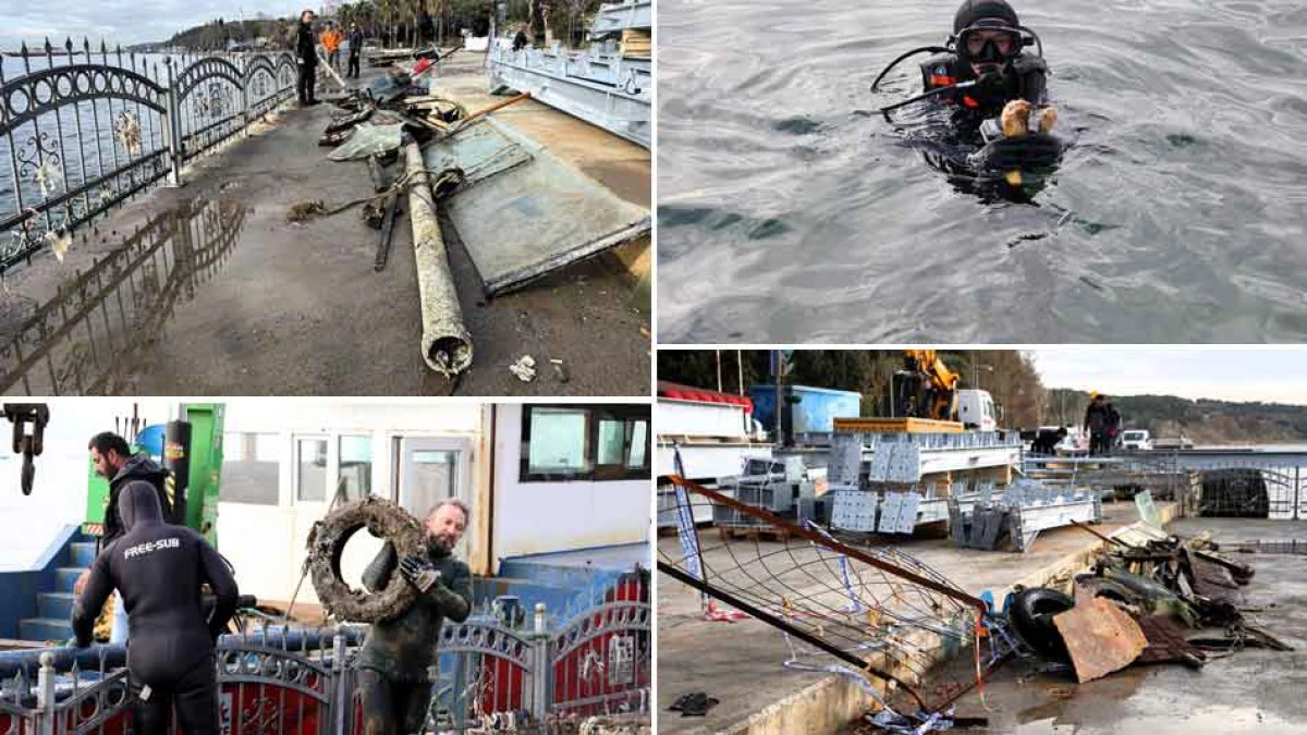 İŞTE GEBZE ESKİHİSAR'DA DENİZDEN &Ccedil;IKARILANLAR