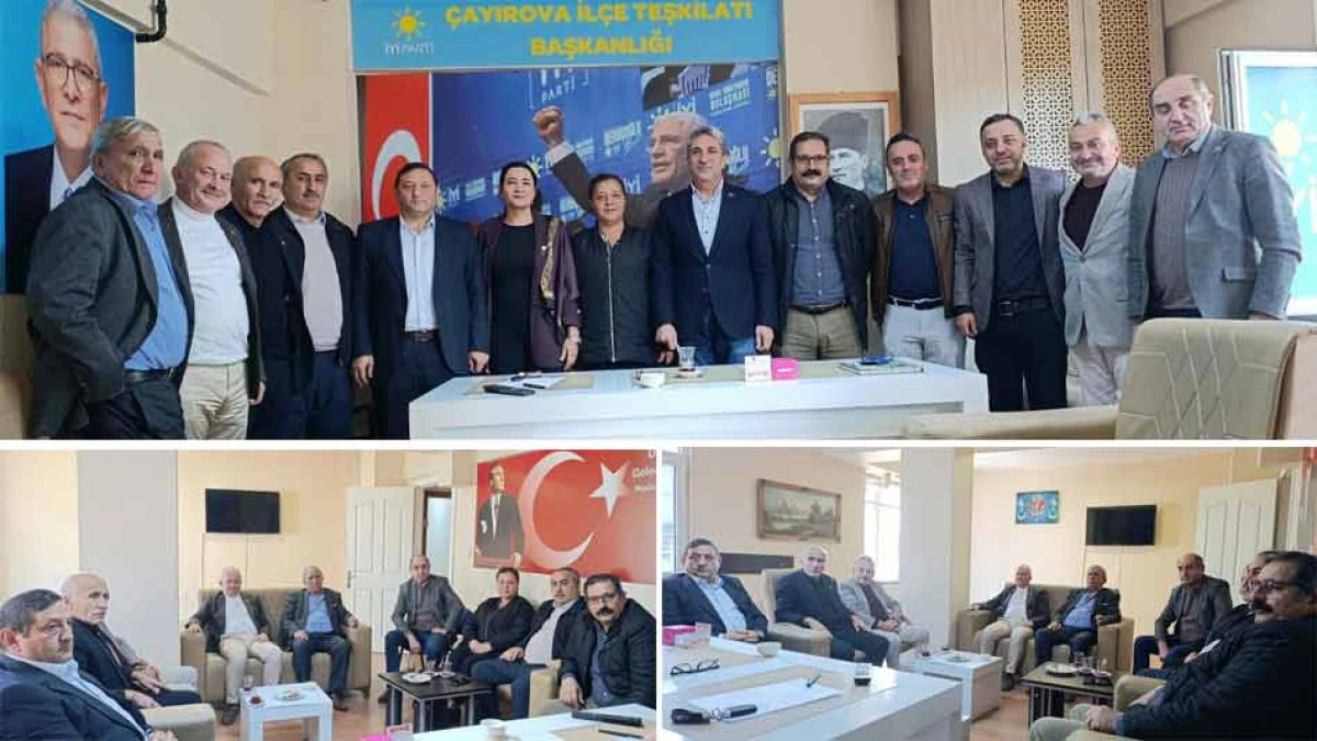 İYİ PARTİ ÇAYIROVA BAŞKANI BAYRAK ONLARI AĞIRLADI