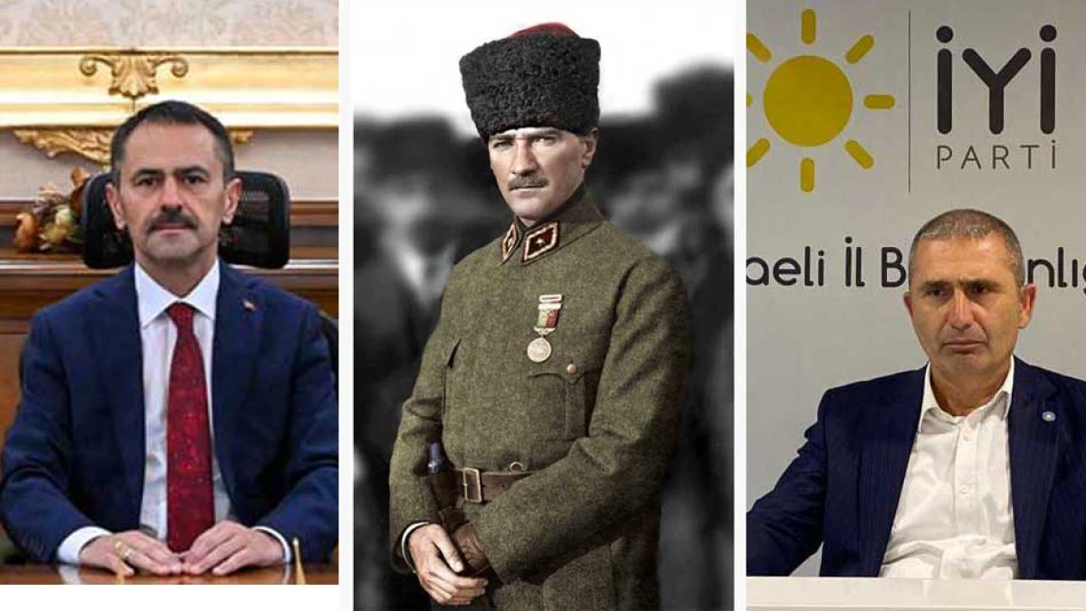 İYİ PARTİ KOCAELİ BAŞKANI ŞİRİN'DEN VALİ AKTAŞ'A ''ATATÜRK'' TEŞEKKÜRÜ