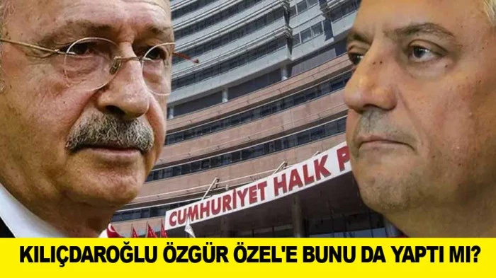 KILI&Ccedil;DAROĞLU &Ouml;ZG&Uuml;R &Ouml;ZEL'E BUNU DA YAPTI MI?